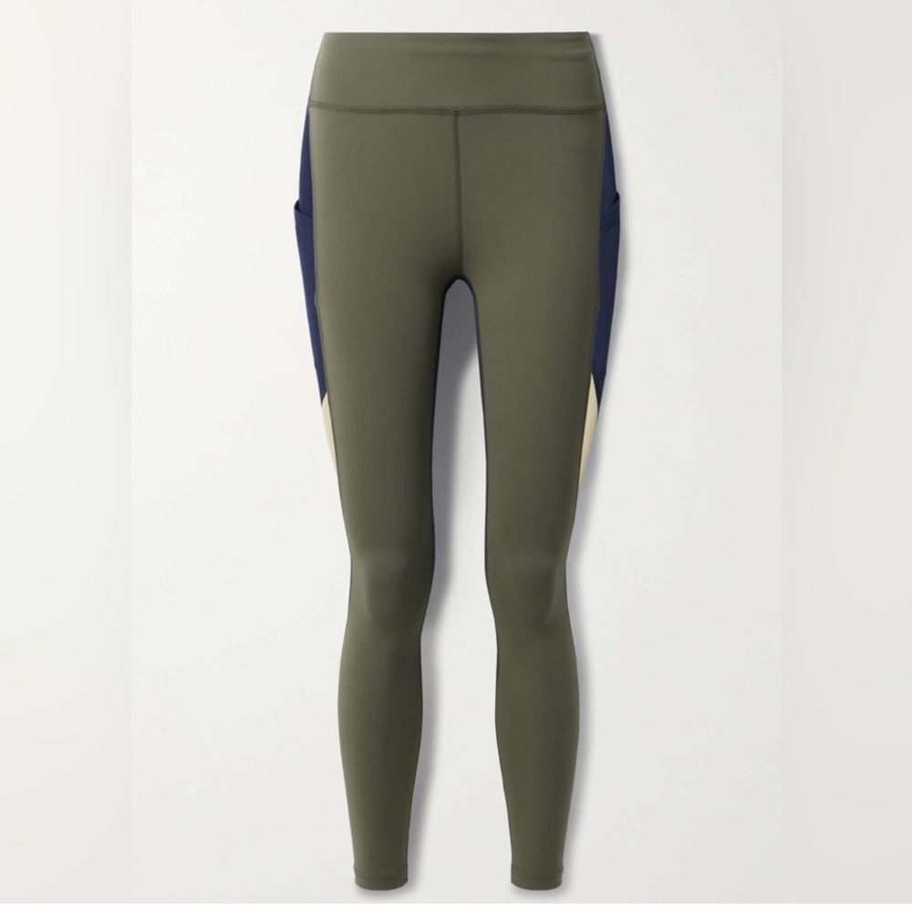 Outdoor Voices Green and Blue Performance Leggings - Picture 3 of 7